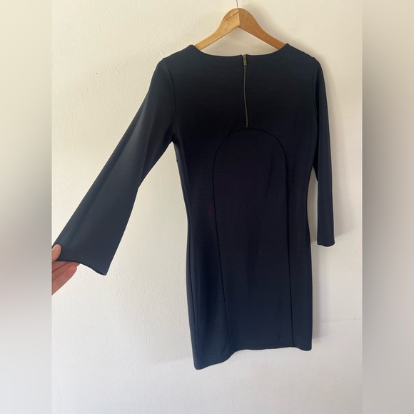 Just Female Cozy Dress Black Career Wear Long Sleeve‎ Minimalist Travel Dress - Picture 2 of 7
